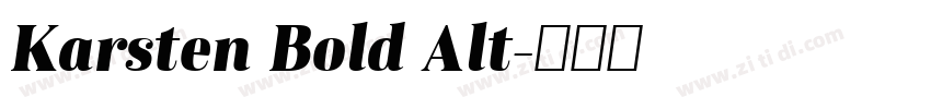 Karsten Bold Alt字体转换